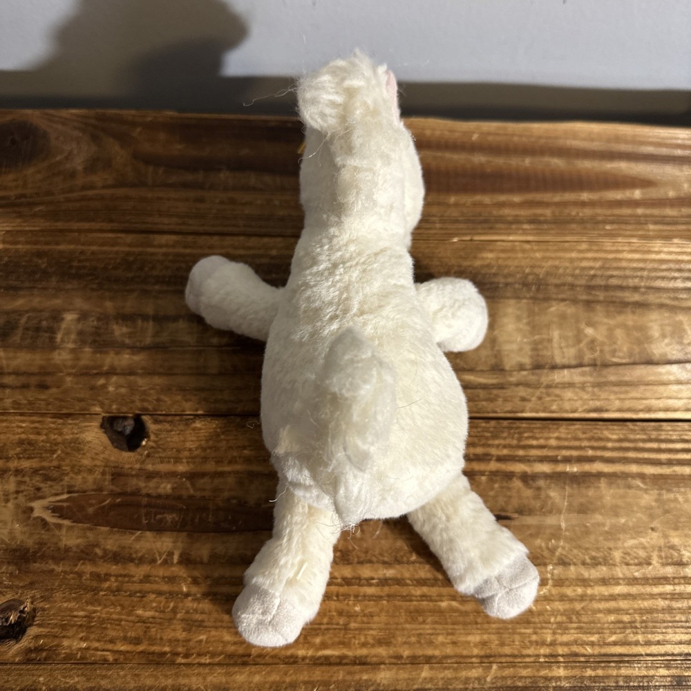 Steiff unicorn Horse White plush toy Unica Sitting Stuffed Animal Pony #067655‎ - Picture 7 of 10